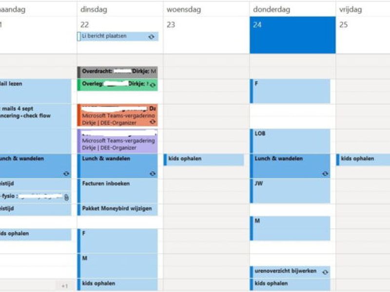 Ik werk voor meerdere klanten: hoe ziet mijn werkweek eruit?